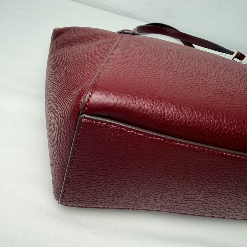 Kate Spade New York Monica pebbled leather‎ Deep Red Satchel Bag - Picture 9 of 14